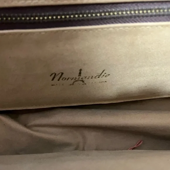 Vintage Normandie Brown Leather Handbag - Picture 8 of 16